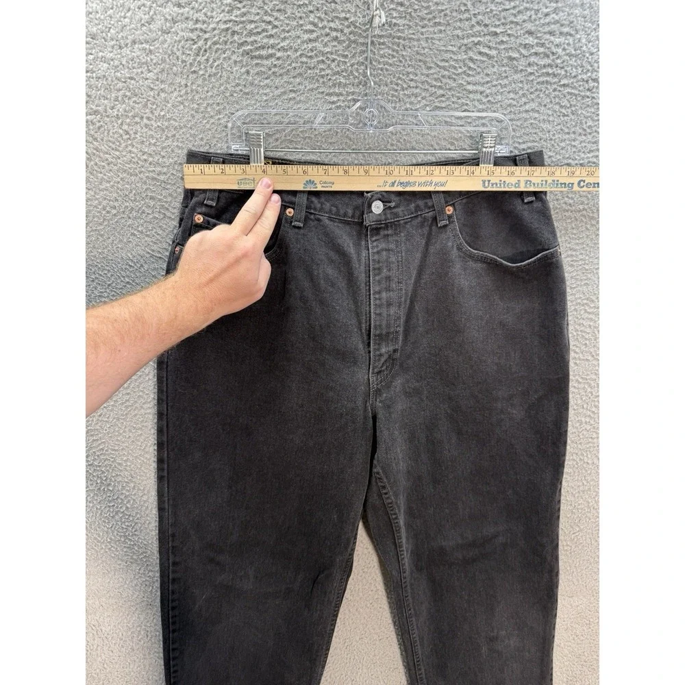Vintage Levis 550 Jeans Mens 40x34 Black Relaxed Workwear Grunge‎ Skater 90s Y2K